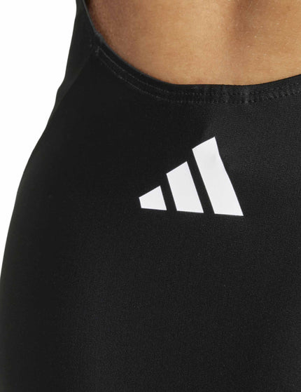 adidas 3-Stripes V-Back Swimsuit - Black/Whiteimage4- The Sports Edit