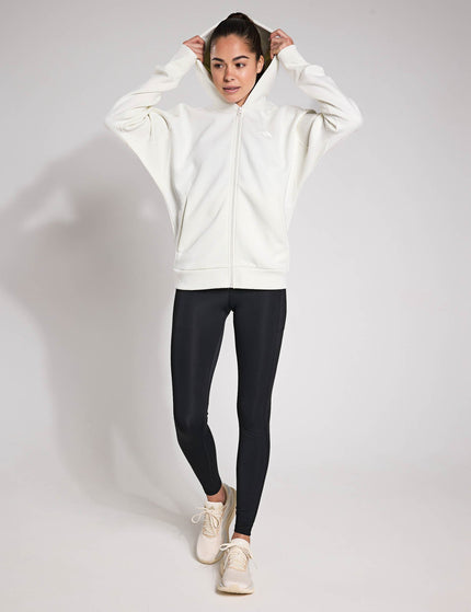 adidas ALL SZN Fleece Full-Zip Hoodie - Off Whiteimage6- The Sports Edit