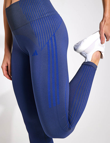 adidas Seamless Branded 7/8 Leggings - Shadow Navyimage3- The Sports Edit