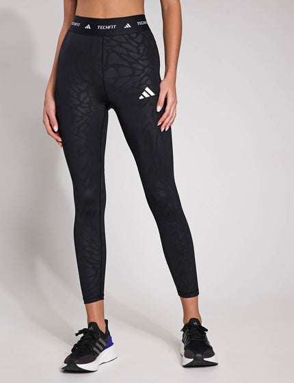 adidas Techfit Printed 7/8 Leggings - Blackimage1- The Sports Edit