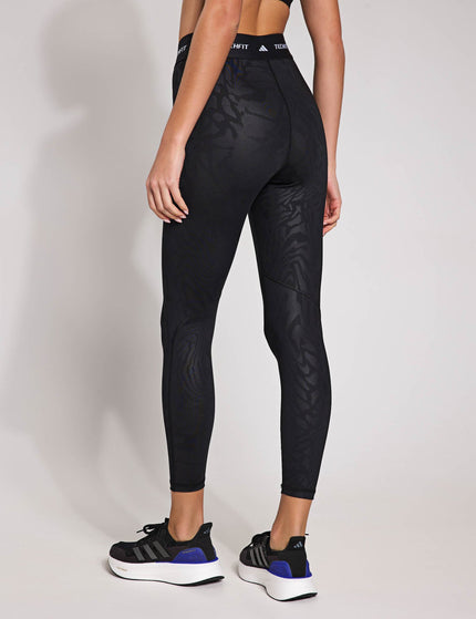 adidas Techfit Printed 7/8 Leggings - Blackimage2- The Sports Edit