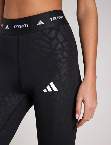 adidas Techfit Printed 7/8 Leggings - Blackimage4- The Sports Edit