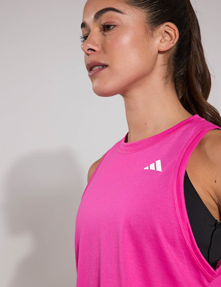adidas Train Essentials Boxy Workout Tank Top - Semi Lucid Fuchsiaimage3- The Sports Edit