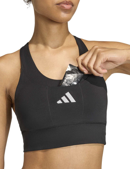 adidas adi365 Running Pocket Medium Support Bra - Blackimages3- The Sports Edit