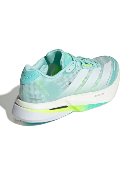 adidas Adizero Boston 13 Shoes - Semi Flash Aqua/Zero Metallic/Lucid Lemonimage3- The Sports Edit