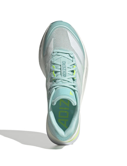 adidas Adizero Boston 13 Shoes - Semi Flash Aqua/Zero Metallic/Lucid Lemonimages5- The Sports Edit