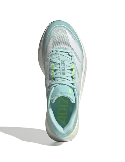 adidas Adizero Boston 13 Shoes - Semi Flash Aqua/Zero Metallic/Lucid Lemonimage5- The Sports Edit