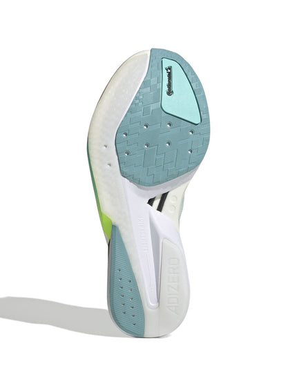 adidas Adizero Boston 13 Shoes - Semi Flash Aqua/Zero Metallic/Lucid Lemonimage6- The Sports Edit