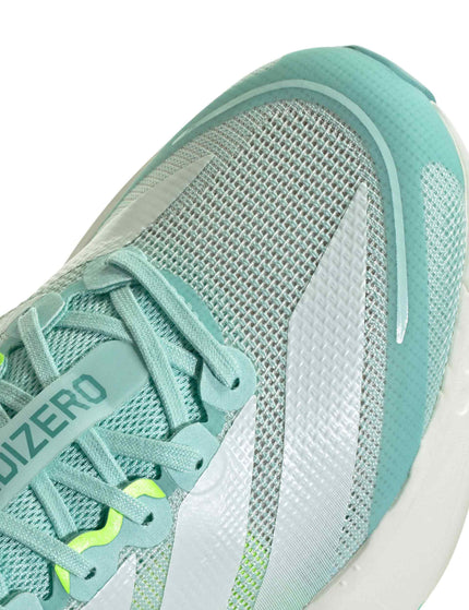 adidas Adizero Boston 13 Shoes - Semi Flash Aqua/Zero Metallic/Lucid Lemonimage7- The Sports Edit