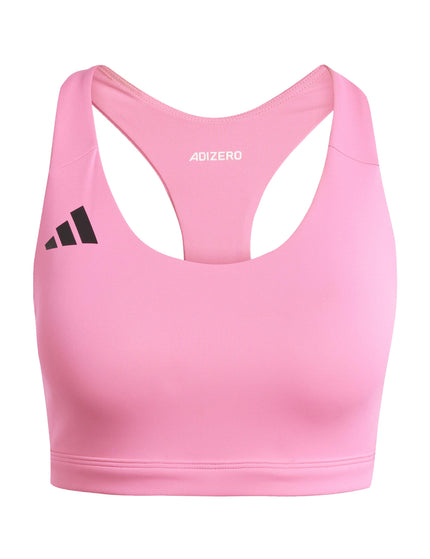 adidas Adizero Essentials Run Medium Support Bra - Lucid Pinkimage6- The Sports Edit