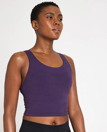 All Me Medium Support Bra Tank Top - Aurora Plum