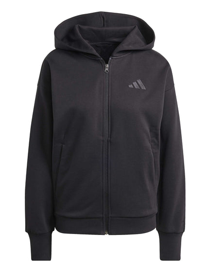 adidas ALL SZN Fleece Full-Zip Hoodie - Blackimage6- The Sports Edit