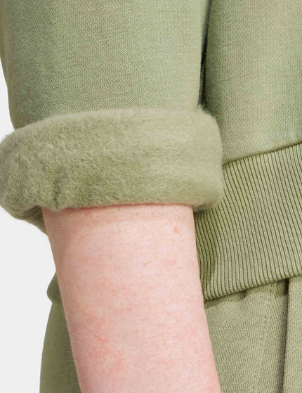 adidas ALL SZN Fleece Loose Sweatshirt - Tent Greenimage4- The Sports Edit
