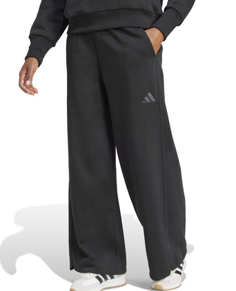 ALL SZN Fleece Loose Wide-Leg Pants - Black