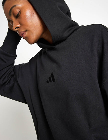 adidas ALL SZN French Terry Loose Hoodie - Blackimage3- The Sports Edit