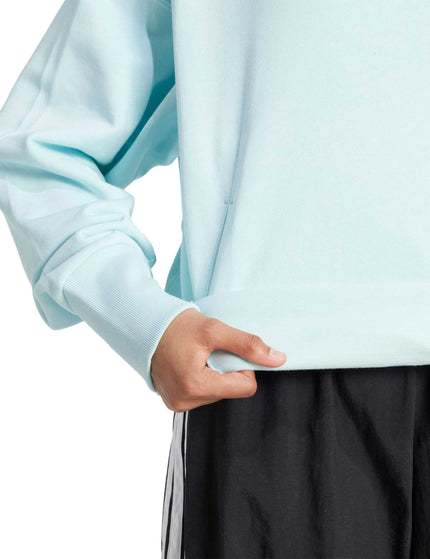adidas ALL SZN French Terry Loose Hoodie - Halo Mintimage4- The Sports Edit
