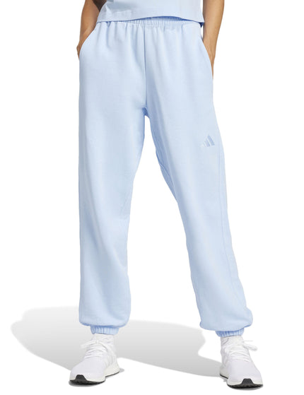adidas ALL SZN French Terry Loose Joggers - Glow Blueimage1- The Sports Edit