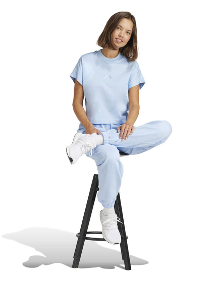 adidas ALL SZN French Terry Loose Joggers - Glow Blueimage5- The Sports Edit