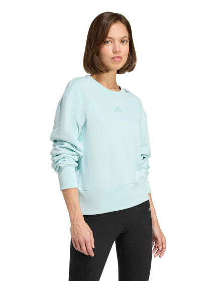 adidas ALL SZN French Terry Regular Sweatshirt - Halo Mintimage5- The Sports Edit