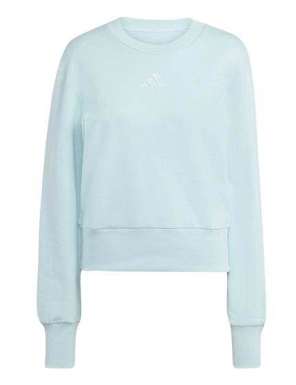 adidas ALL SZN French Terry Regular Sweatshirt - Halo Mintimage6- The Sports Edit