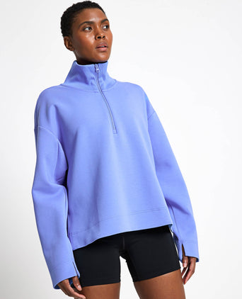 ALL SZN Soft Lux Quarter-Zip - Blue Fusion