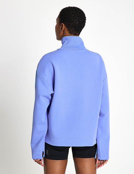 adidas ALL SZN Soft Lux Quarter-Zip - Blue Fusionimage2- The Sports Edit
