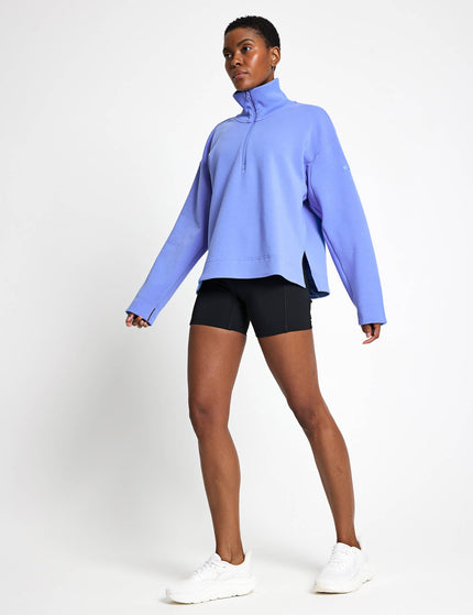 adidas ALL SZN Soft Lux Quarter-Zip - Blue Fusionimage4- The Sports Edit