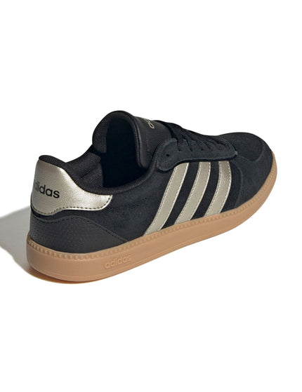 adidas Breaknet Sleek Shoes - Core Black/Cyber Metallic/Gum 3image3- The Sports Edit
