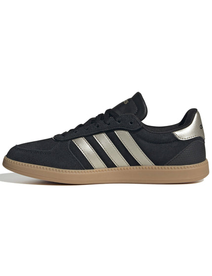 adidas Breaknet Sleek Shoes - Core Black/Cyber Metallic/Gum 3image4- The Sports Edit