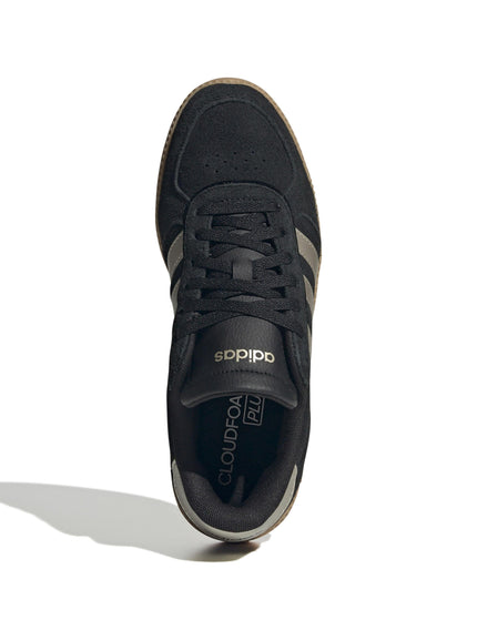 adidas Breaknet Sleek Shoes - Core Black/Cyber Metallic/Gum 3image5- The Sports Edit
