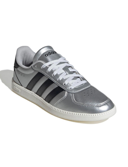 adidas Breaknet Sleek Shoes - Matte Silver/Core Black/Off Whiteimages2- The Sports Edit