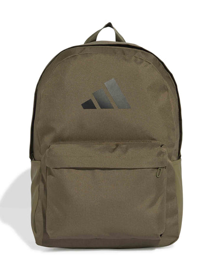 adidas Classic 3 Bar Logo Backpack - Olive Strata/Blackimage1- The Sports Edit