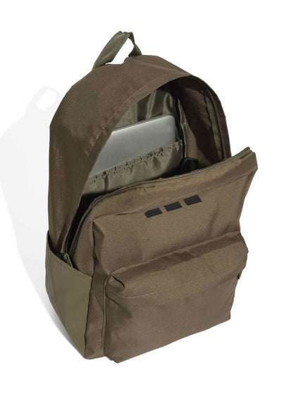 adidas Classic 3 Bar Logo Backpack - Olive Strata/Blackimage4- The Sports Edit