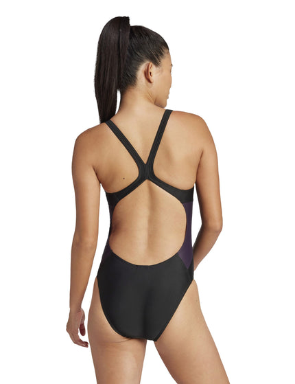 adidas Colorblock C-Back Swimsuit - Black/Legend Ivyimage2- The Sports Edit
