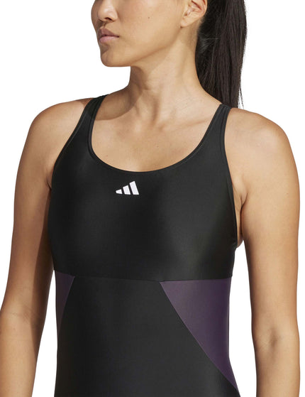 adidas Colorblock C-Back Swimsuit - Black/Legend Ivyimage3- The Sports Edit