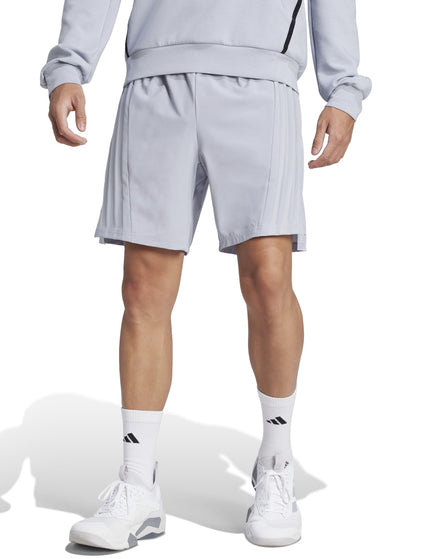 adidas Designed For Training 3-Stripes Shorts - Halo Silverimages1- The Sports Edit