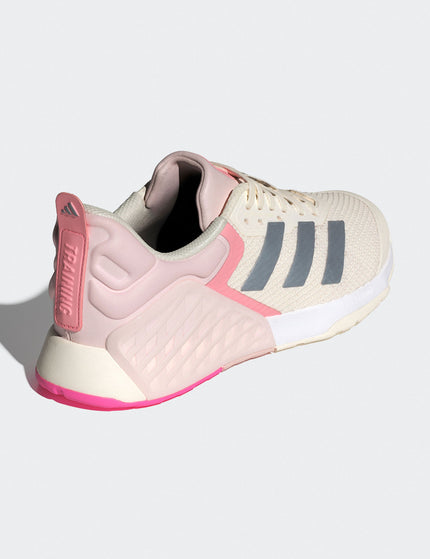 adidas Dropset 3 Shoes - Chalk White/Iron Metallic/Semi Pink Sparkimage3- The Sports Edit