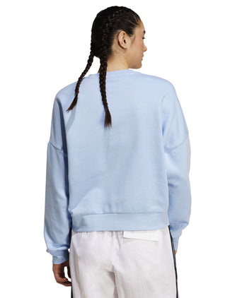 Essentials Small Logo Feelcozy Sweatshirt - Glow Blue/White