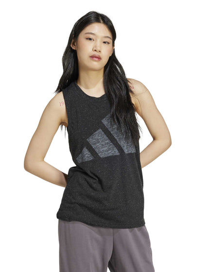 adidas Essentials Winners Tank Top - Black/Whiteimage5- The Sports Edit