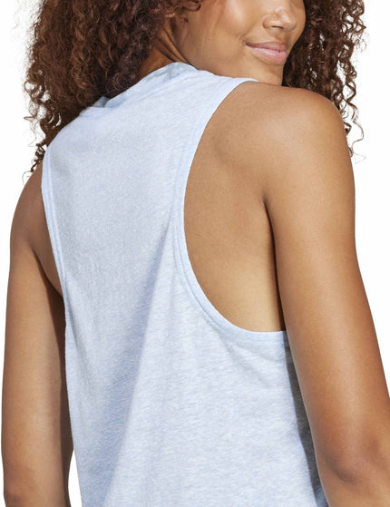 adidas Essentials Winners Tank Top - Glow Blue/Whiteimage4- The Sports Edit