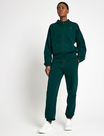 adidas Future Icons Small Logo Full-Zip Hoodie - Aurora Ivyimage4- The Sports Edit