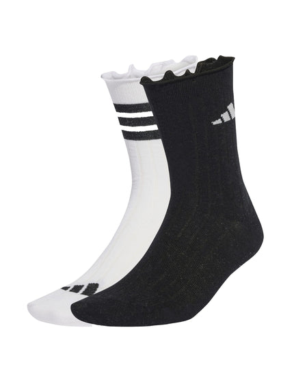adidas Glow Sock 2 Pack - White/Black/Grey Oneimages1- The Sports Edit