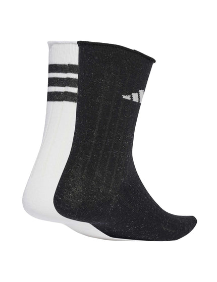 adidas Glow Sock 2 Pack - White/Black/Grey Oneimages2- The Sports Edit