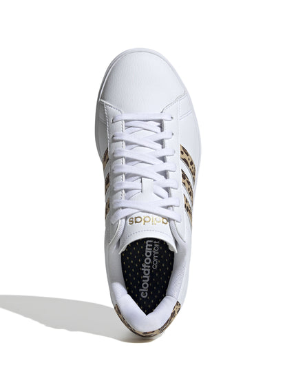 adidas Grand Court 2.0 Shoes - Cloud White/Magic Beige/Matte Goldimages7- The Sports Edit