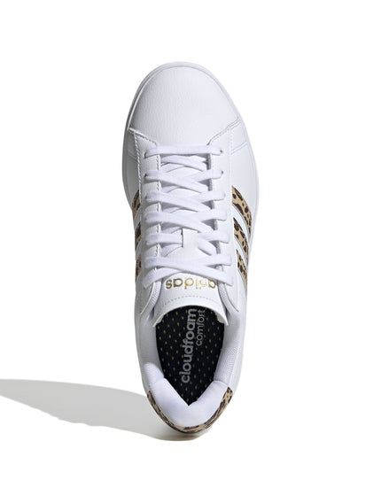 adidas Grand Court 2.0 Shoes - Cloud White/Magic Beige/Matte Goldimage7- The Sports Edit