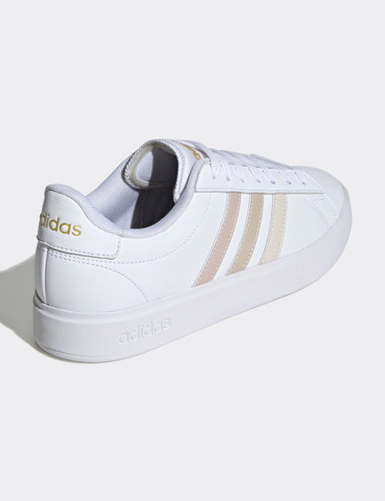 adidas Grand Court 2.0 Shoes - Cloud White/Wonder White/Wonder Beigeimage3- The Sports Edit