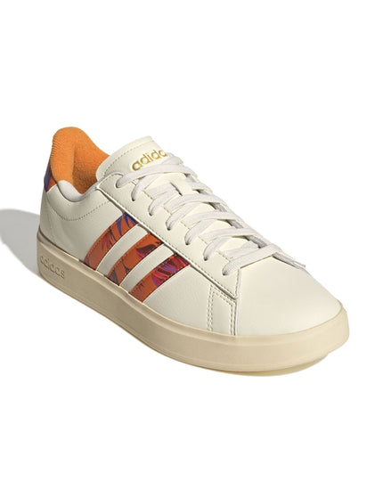 adidas Grand Court 2.0 Shoes - Cream White/Warm Vanilla/Gold Metallicimage2- The Sports Edit