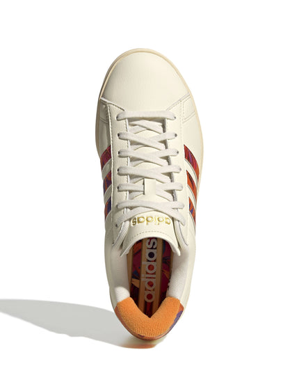 adidas Grand Court 2.0 Shoes - Cream White/Warm Vanilla/Gold Metallicimage5- The Sports Edit