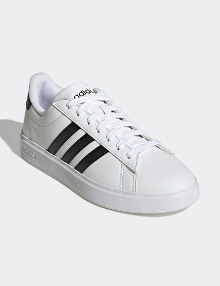 adidas Grand Court Cloudfoam Lifestyle Court Comfort Shoes - Cloud White/Core Blackimage2- The Sports Edit