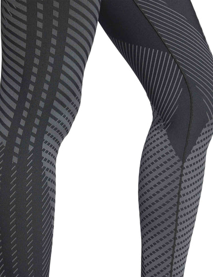 adidas Knitted Training 7/8 Leggings - Black/Grey Siximage4- The Sports Edit